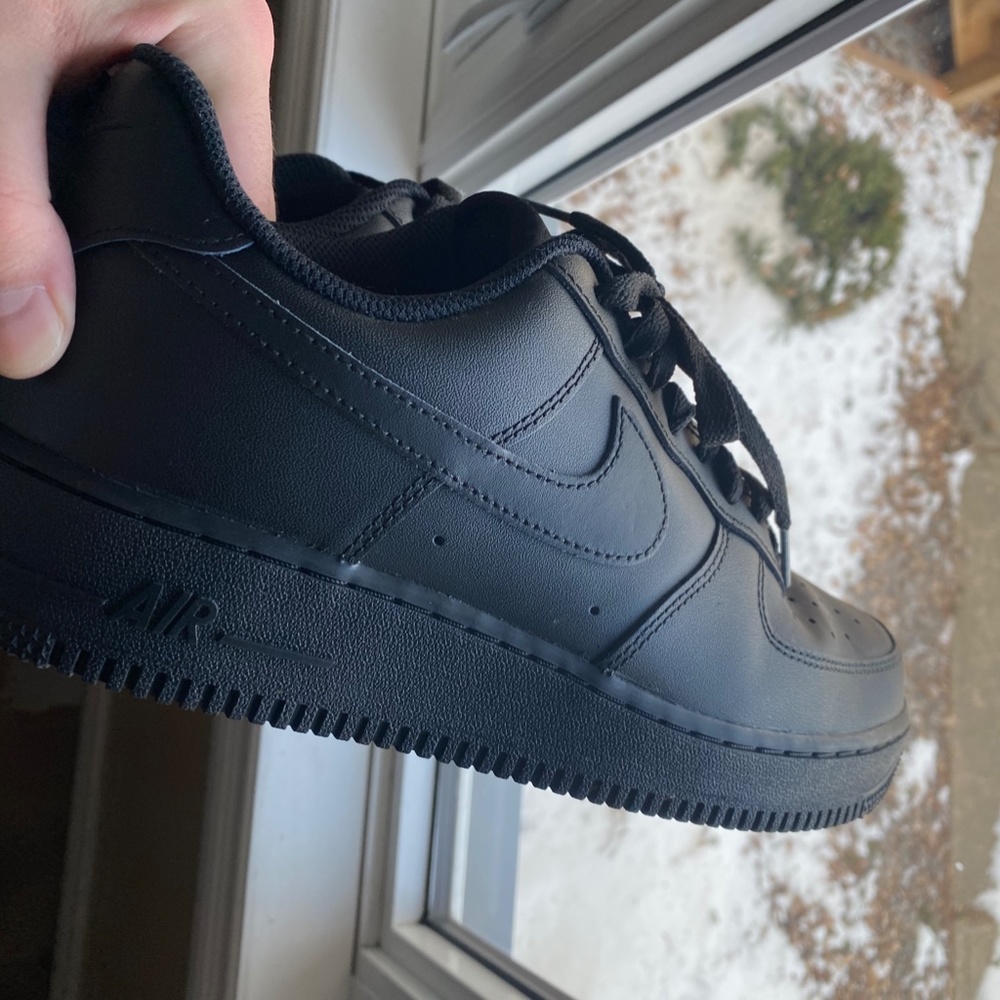 Black Nike Air Force Ones